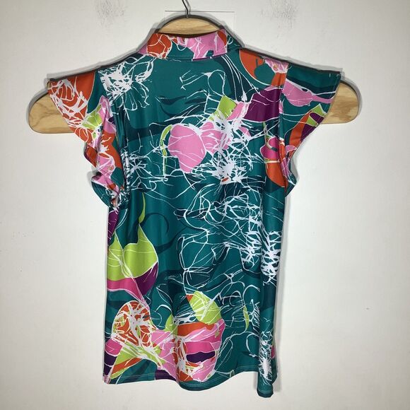 The‎ Bubble Womens The Flutter Top Floral Size Medium NWT - Picture 3 of 8